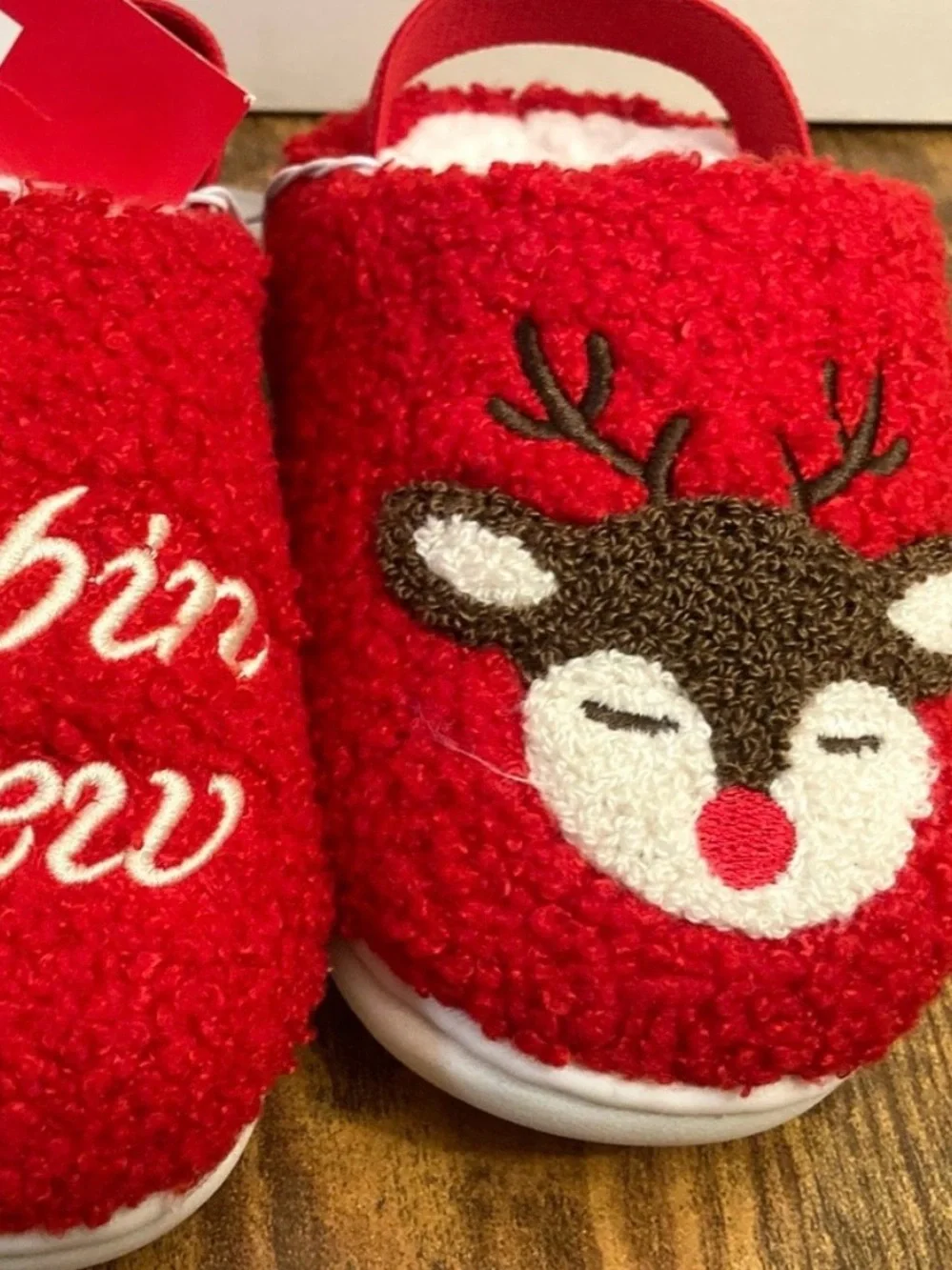 Toddler Cabin Crew Scuff Slippers - Wondershop™ Red Size 7T-8T New